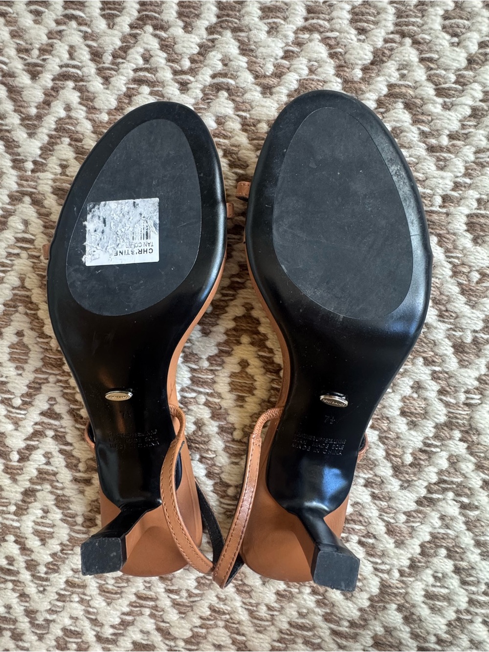 Tony Bianco X Revolve Christine Sandal in Tan Napa Leather - Picture 6 of 6